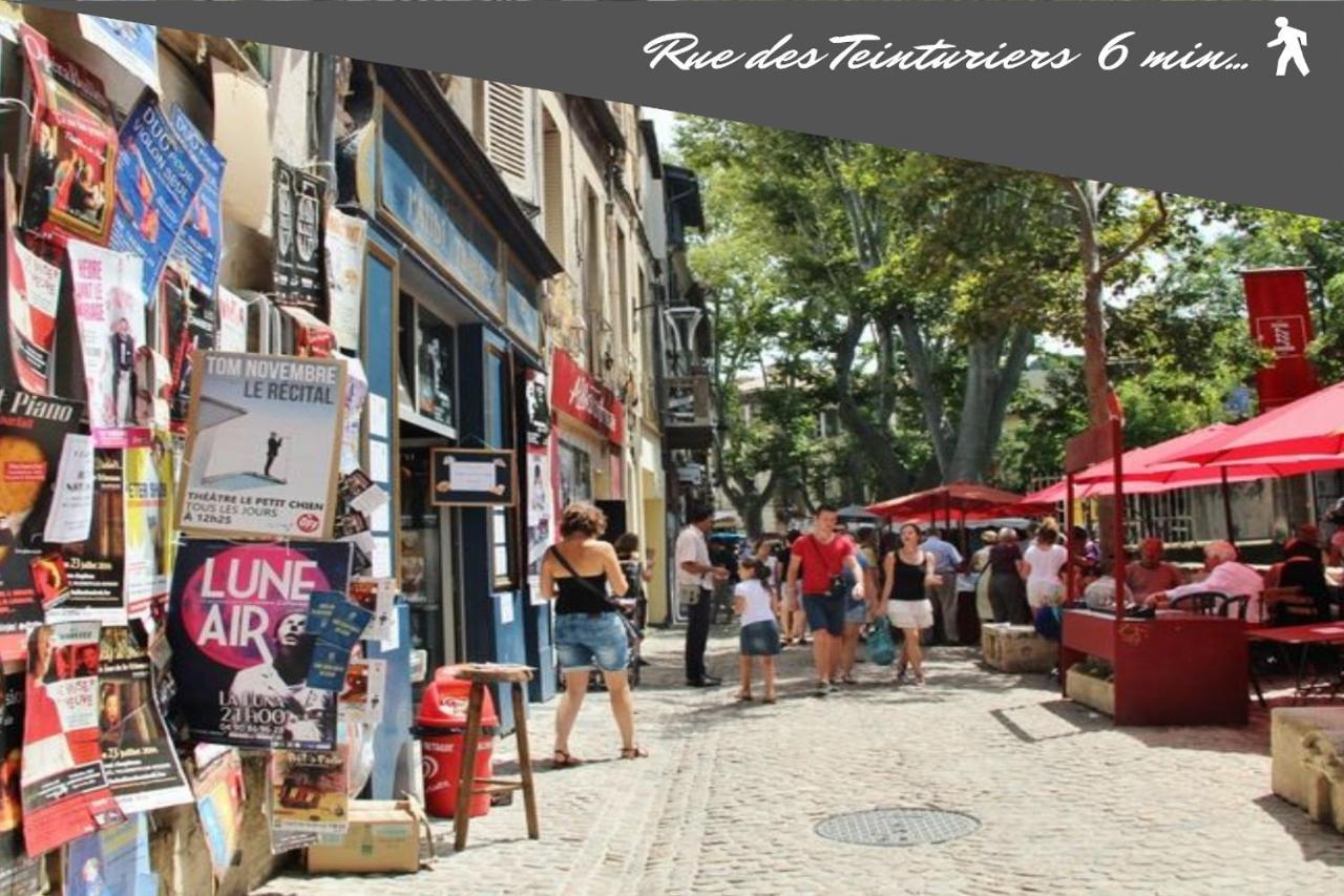 Le Chapeau Rouge Au Coeur Du Centre Historique Avignone Esterno foto